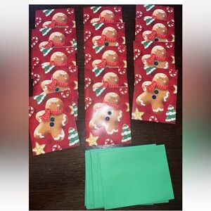 14 Artworks International Christmas Cards Gingerbread Lot